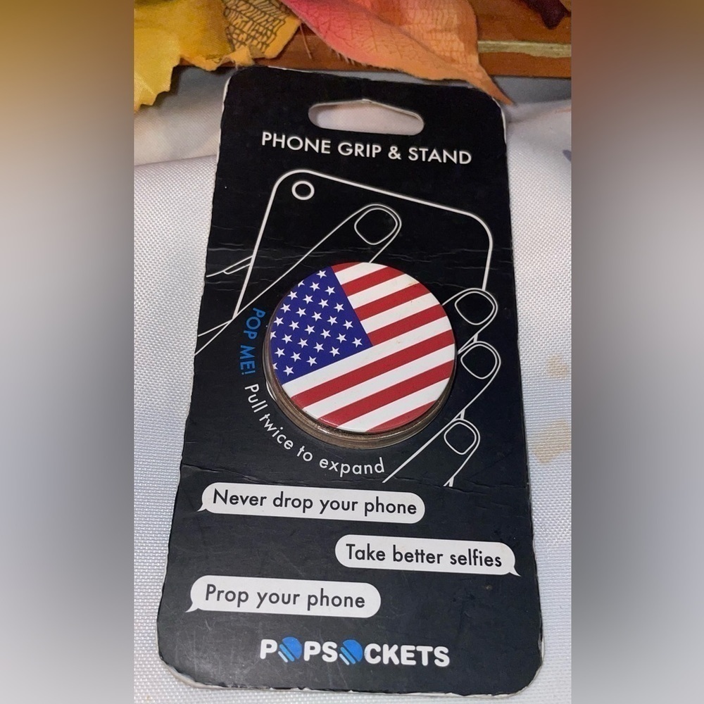 NWT All American Flag Popsockets Phone Grip and Stand Pop & Collapse